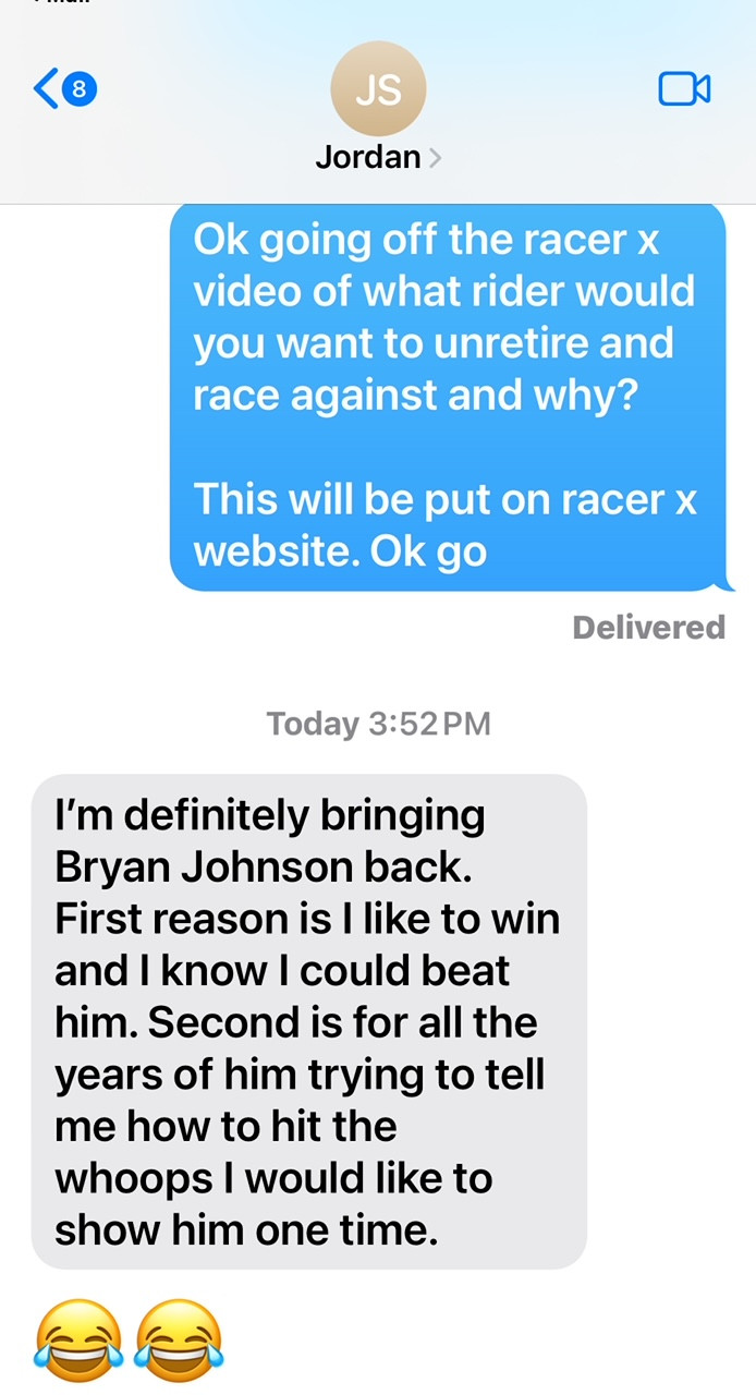 Just pointing out that Steve has Jordon Smith's name spelled wrong in his phone, but since it is a screenshot we cannot edit this one for you. 