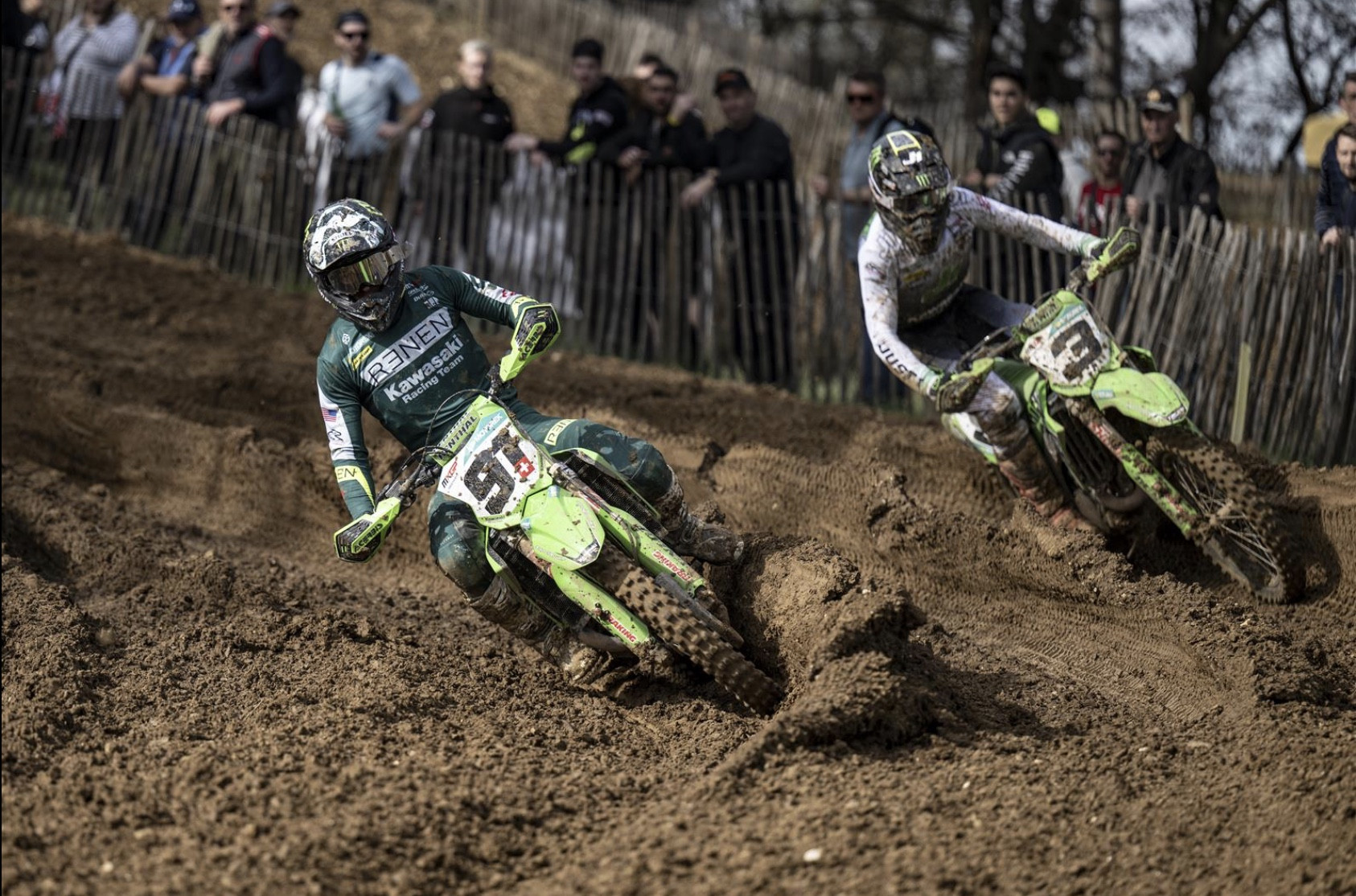 Jeremy Seewer leads Romain Febvre in France. 