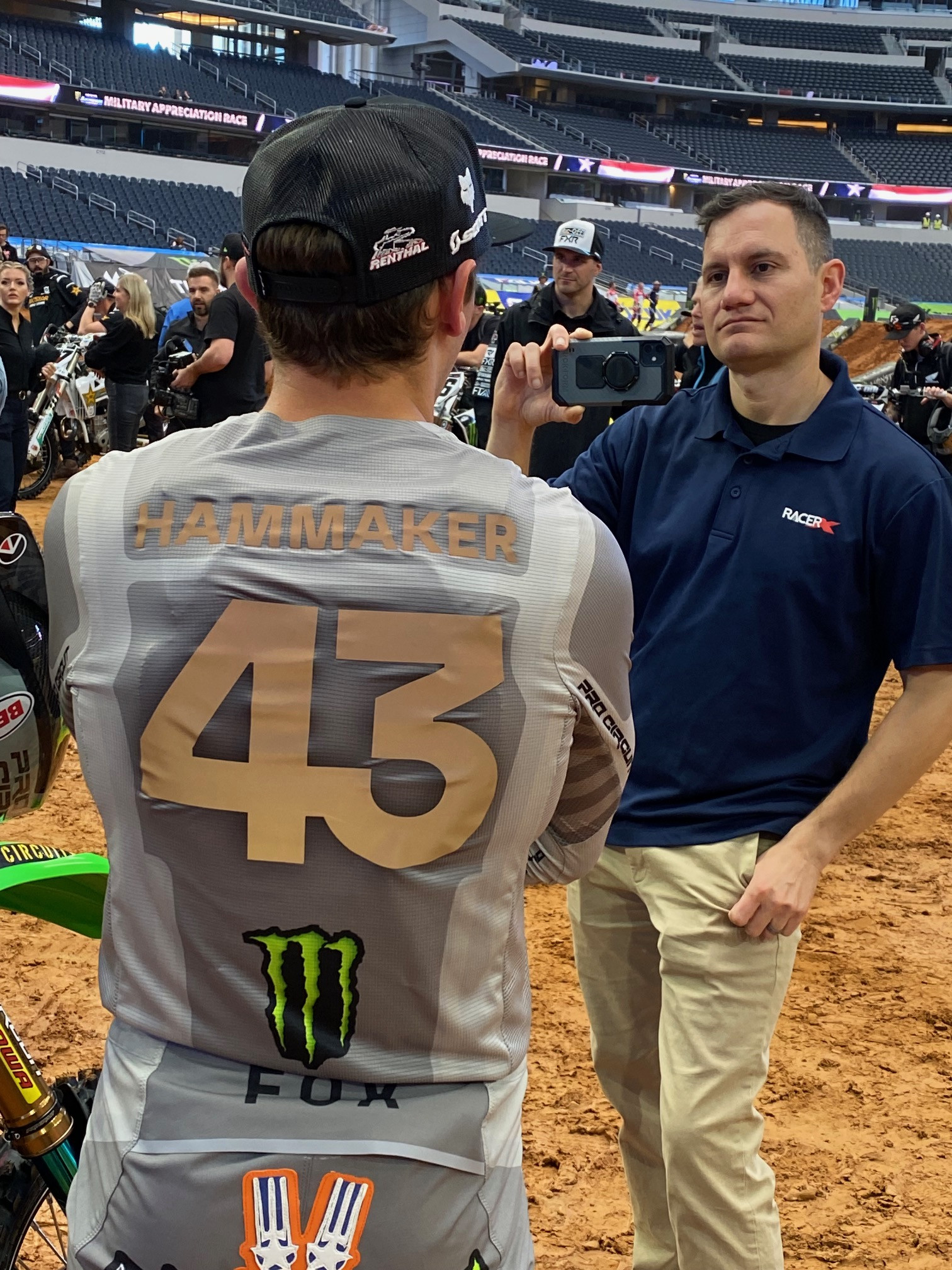 Seth Hammaker being interviewed by Jason Weigandt.