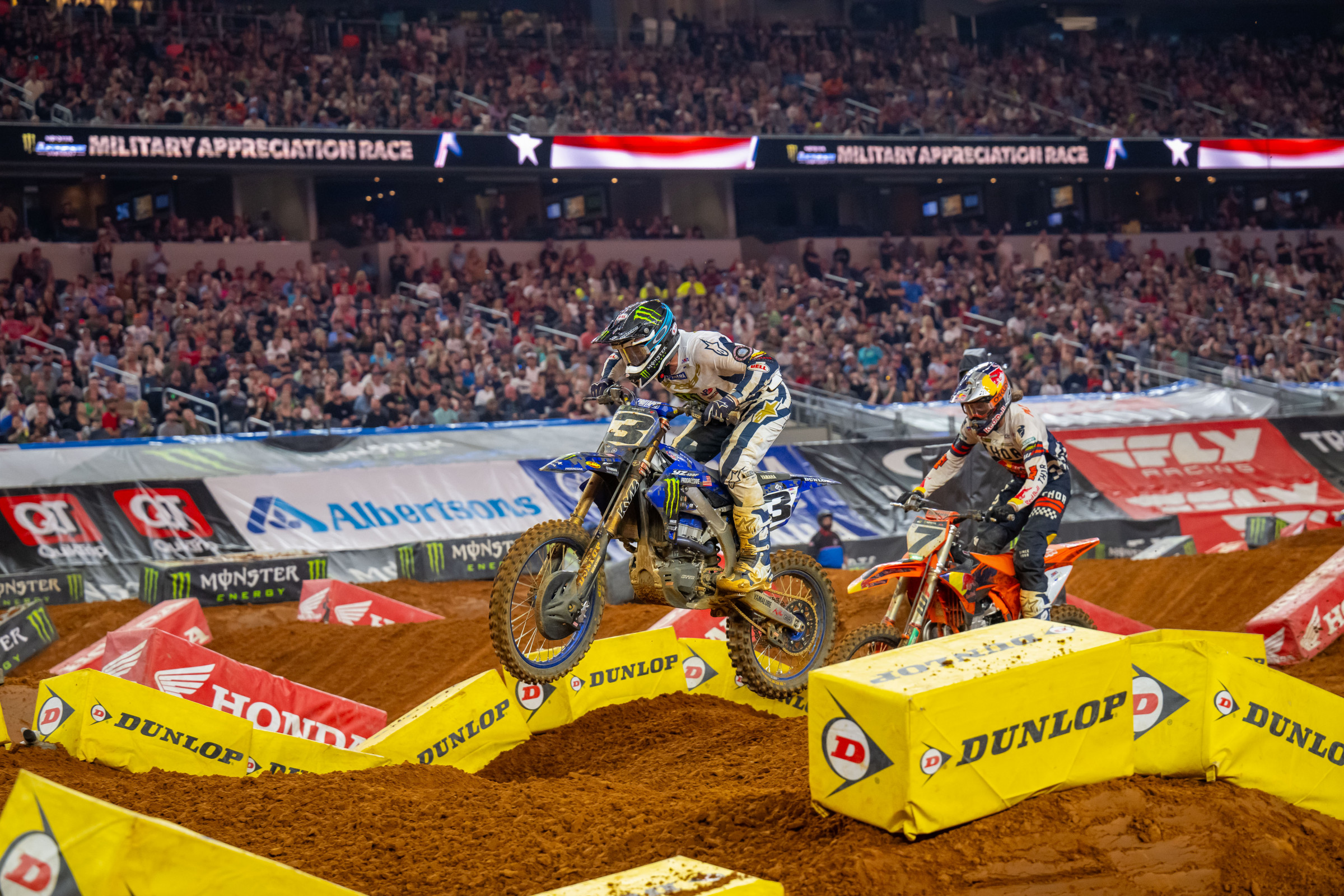 Tomac and Plessinger battling.