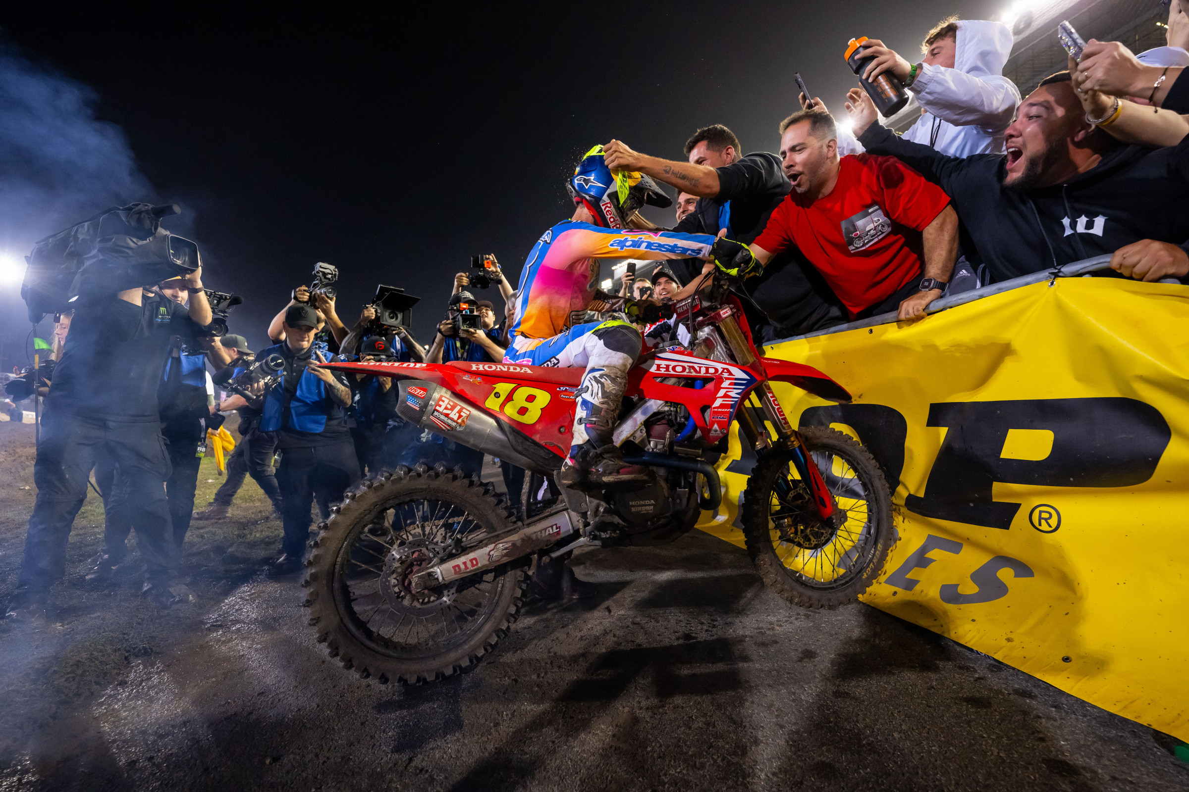 If you're ever tempted to rip goggles off a rider, don't.