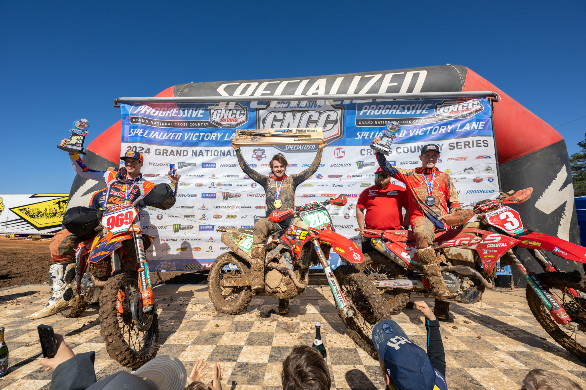 2024 The General GNCC overall podium.