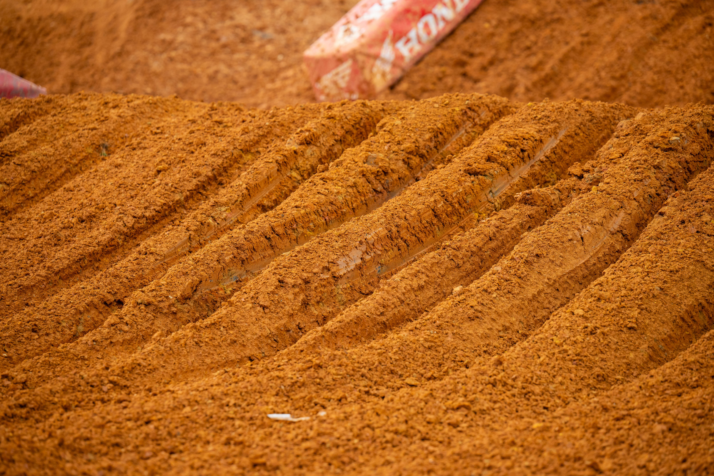 Even with a mellowed-out design, the soft dirt made the track in Birmingham extra difficult.