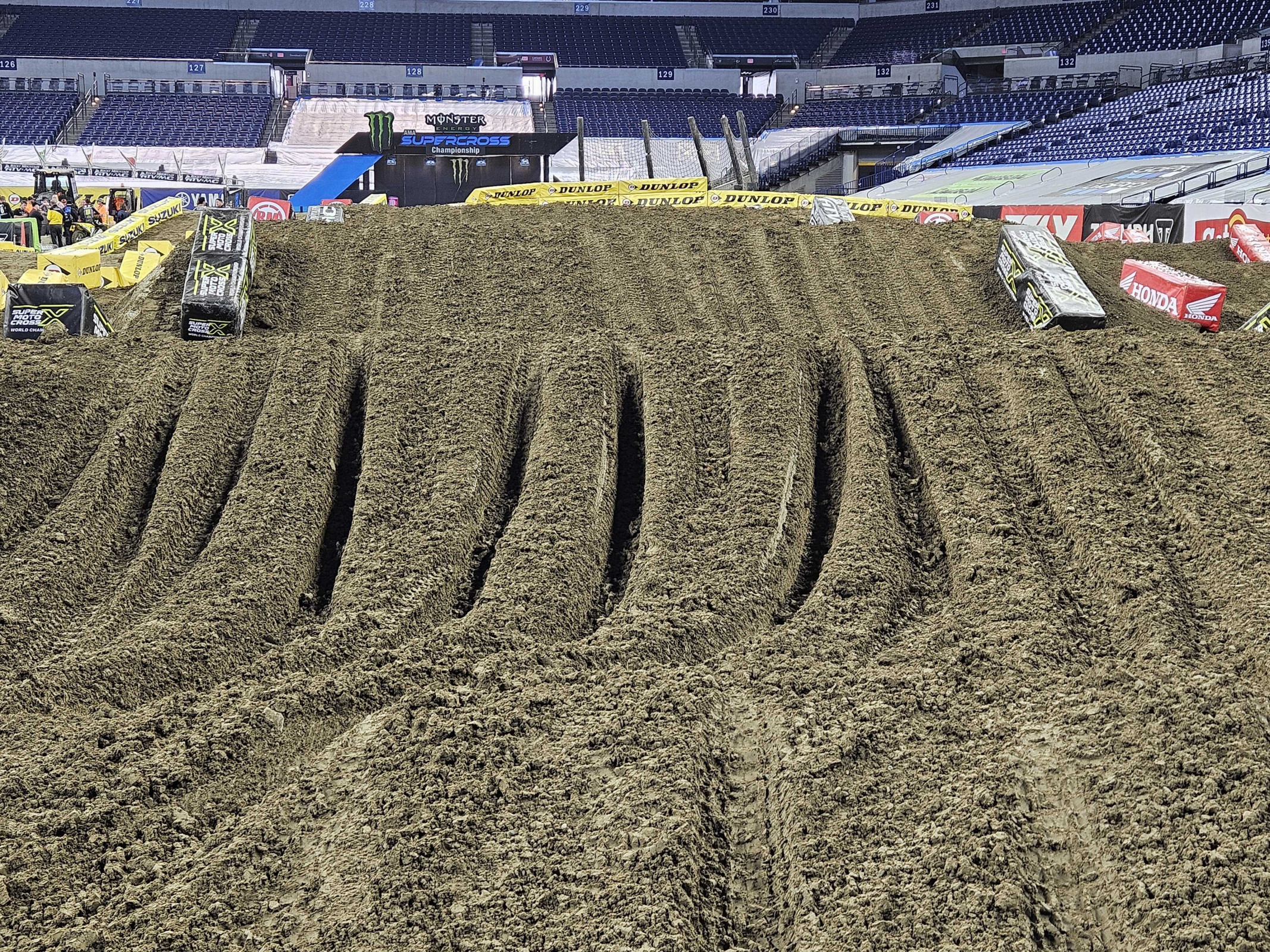 Some press day ruts.