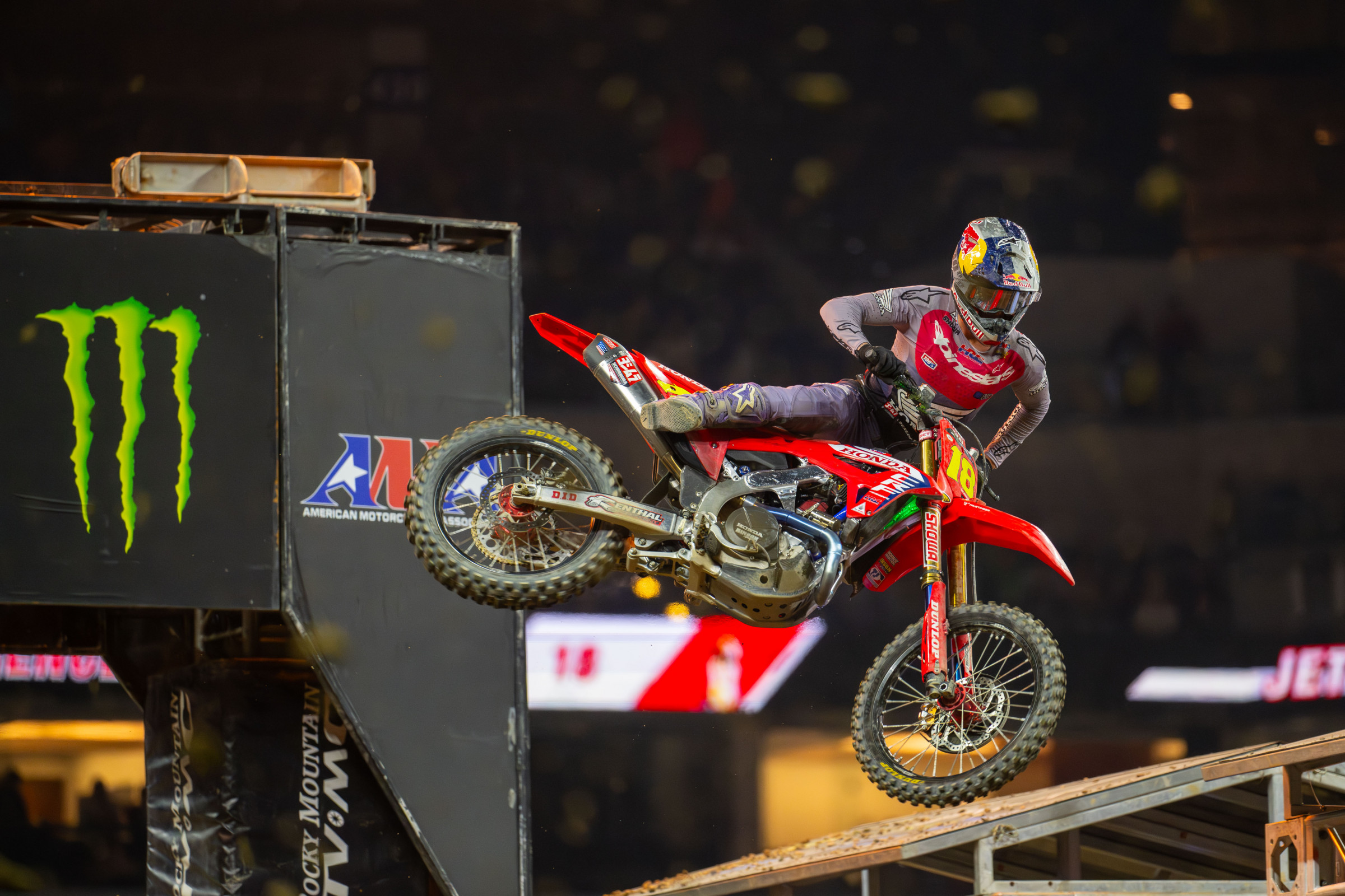 Jett Lawrence swept the 450SX Triple Crown in Indiana with 1-1-1 finishes. 