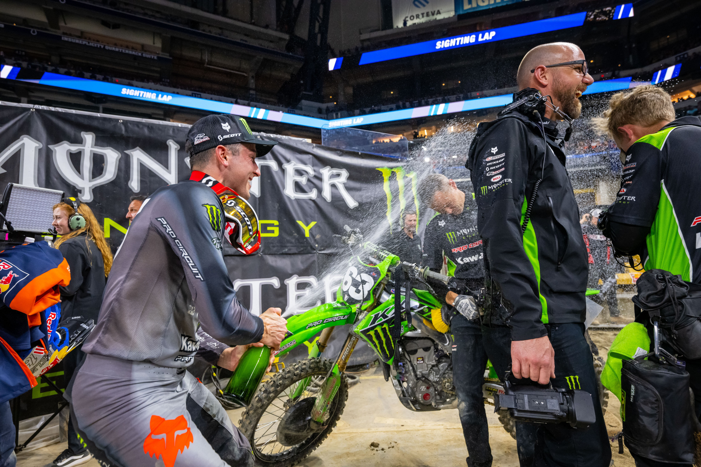 Things are looking great for Cameron McAdoo, who now holds the red plate.