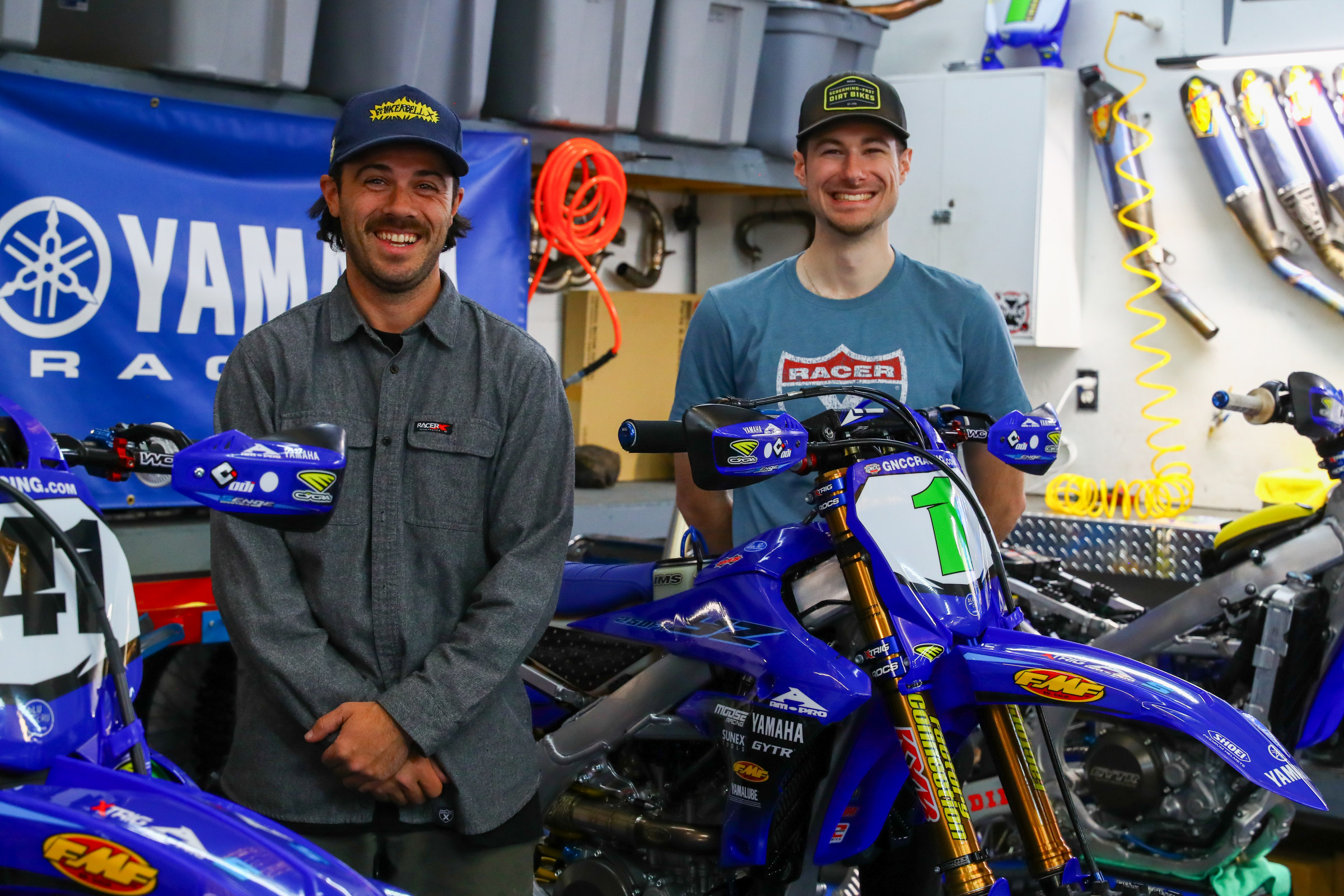 Grey Victor Flannel/Distressed Shield Tee 
