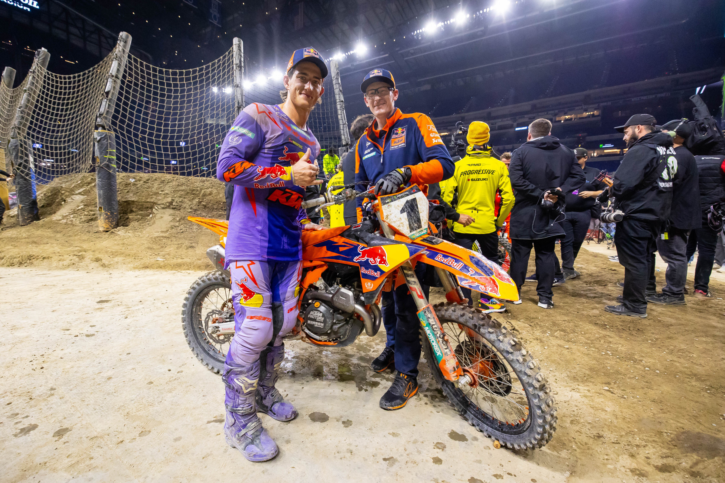 Sexton with his mechanic, Brandon Zimmerman, has mentioned KTM staff to be one of the reasons behind his switch.
