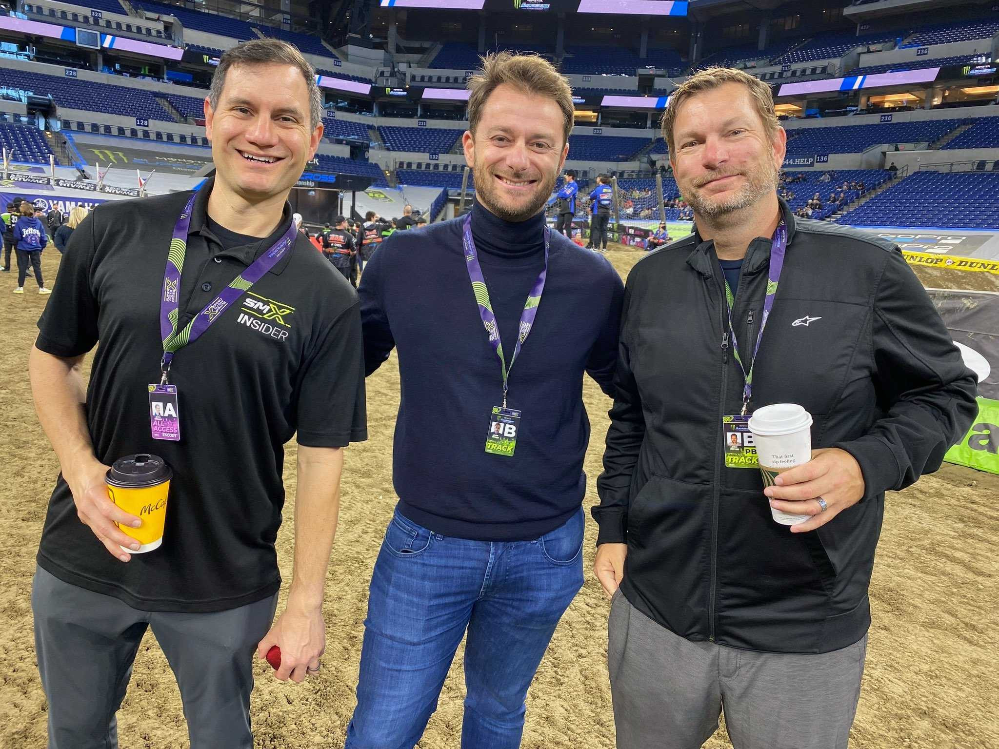 Weigandt, Luongo, and Matthes. Matthes is working hard to get that gold pass for MXGP at Maggiora Park...