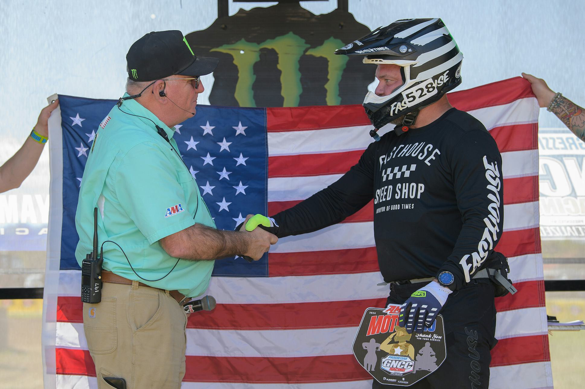 Jimmy Wathen was awarded the AMSOIL Moto Hero at The Old Gray GNCC.