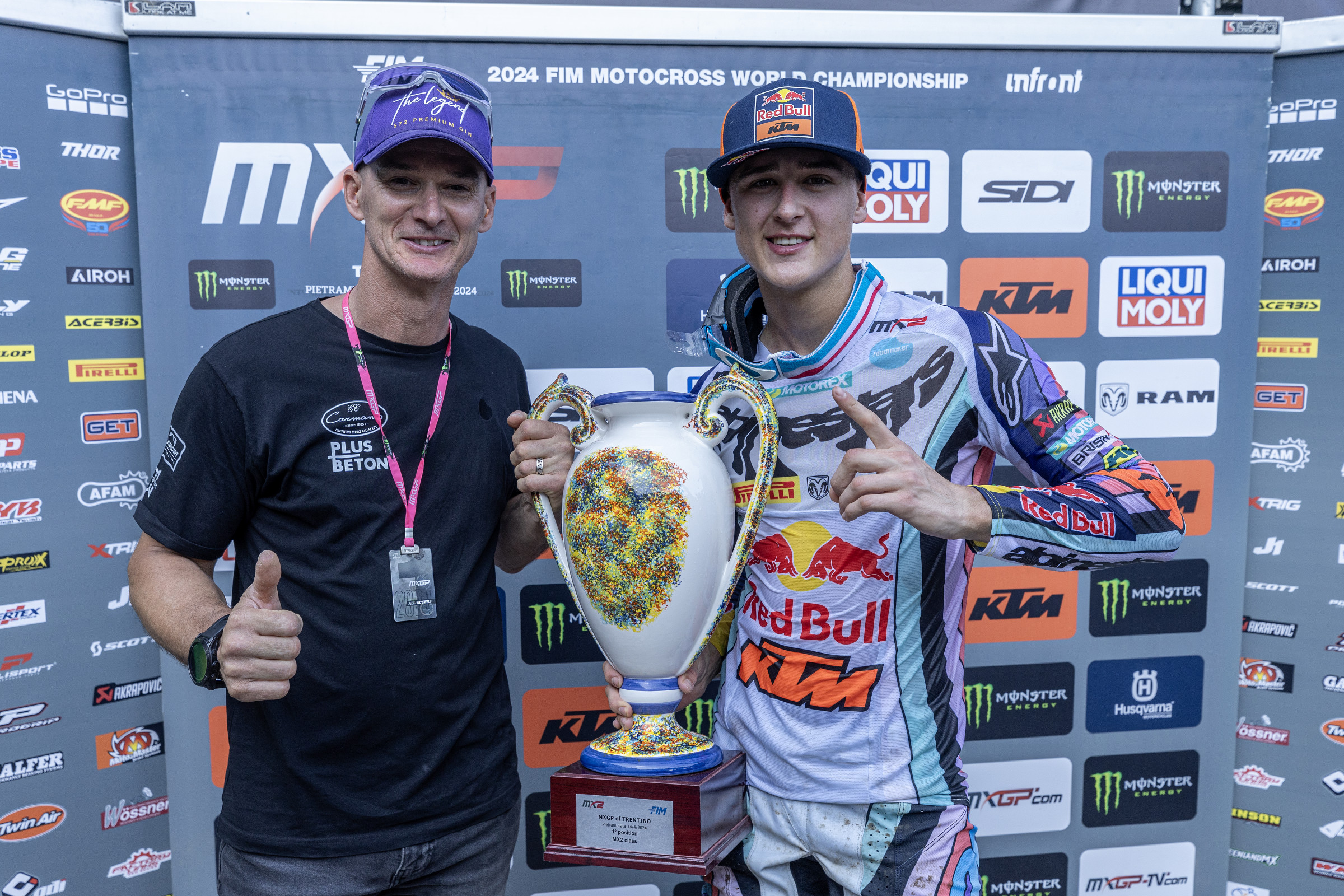 Father Stefan with son Liam.