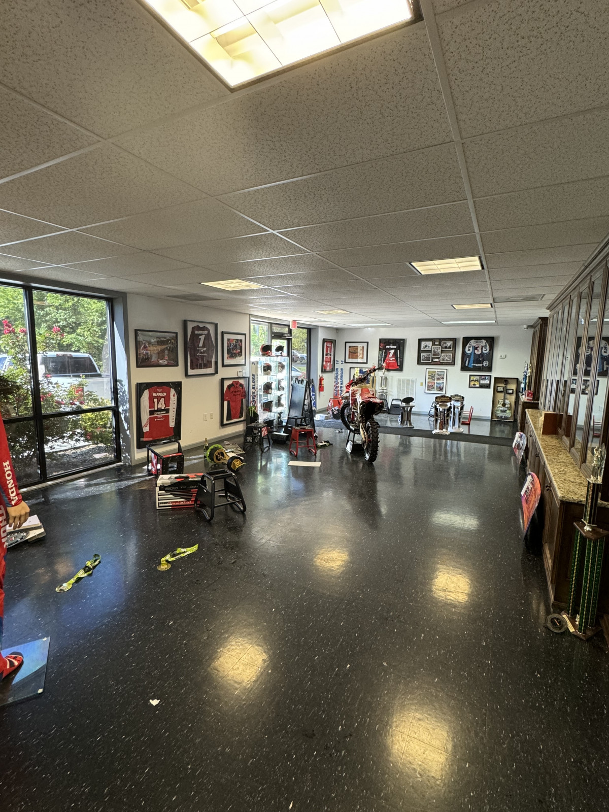 13 bikes were stolen, see the security camera footage below.