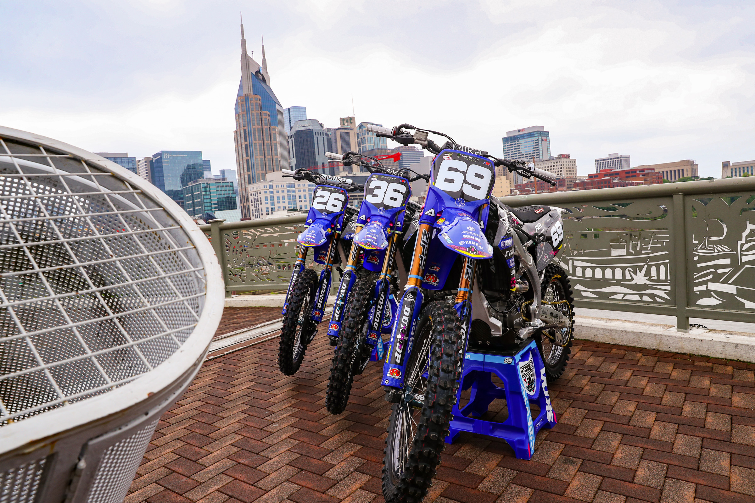 The Muc-Off/FXR/ClubMX bikes take in the sights.