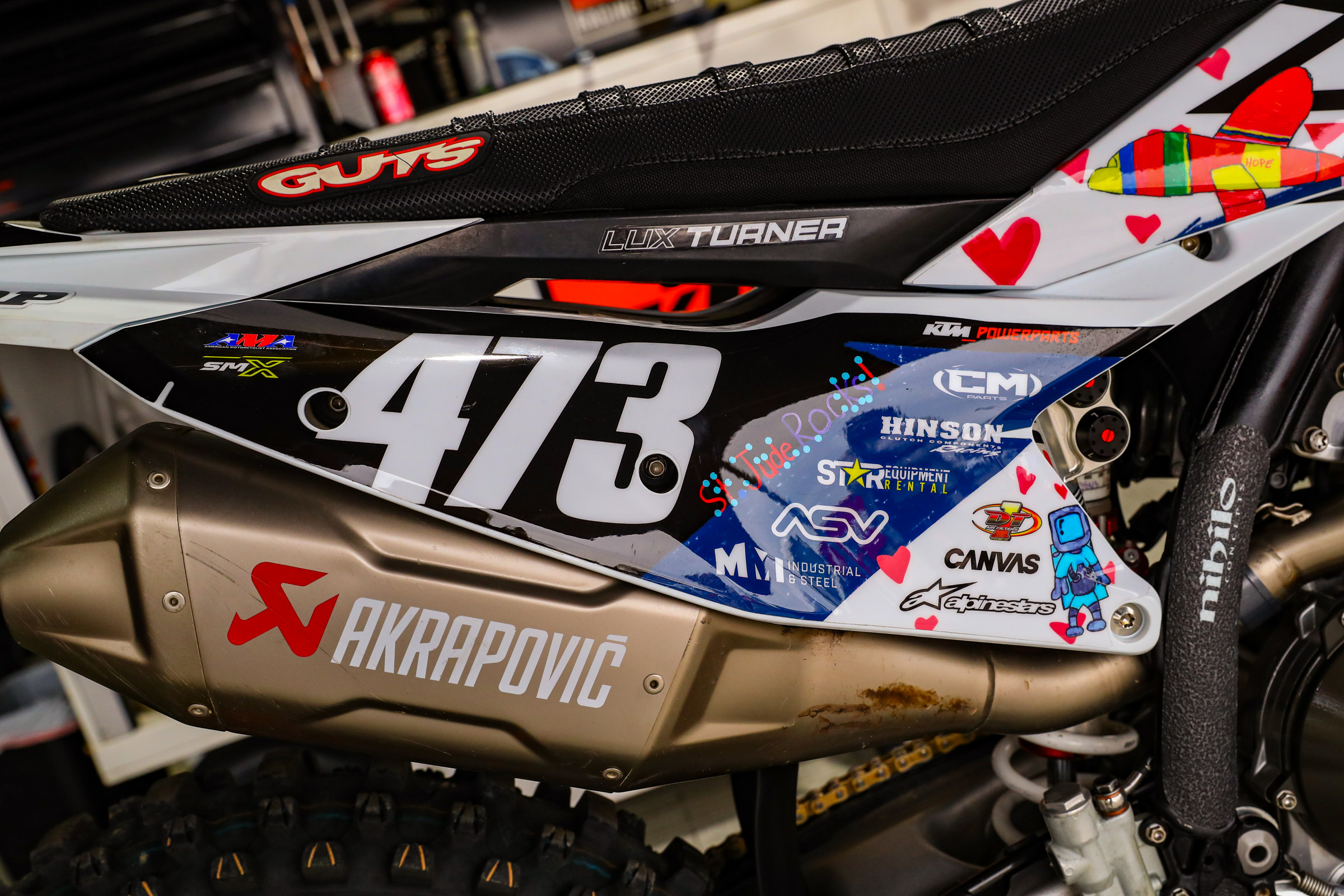 Lux Turner's KTM 250 SX-F.