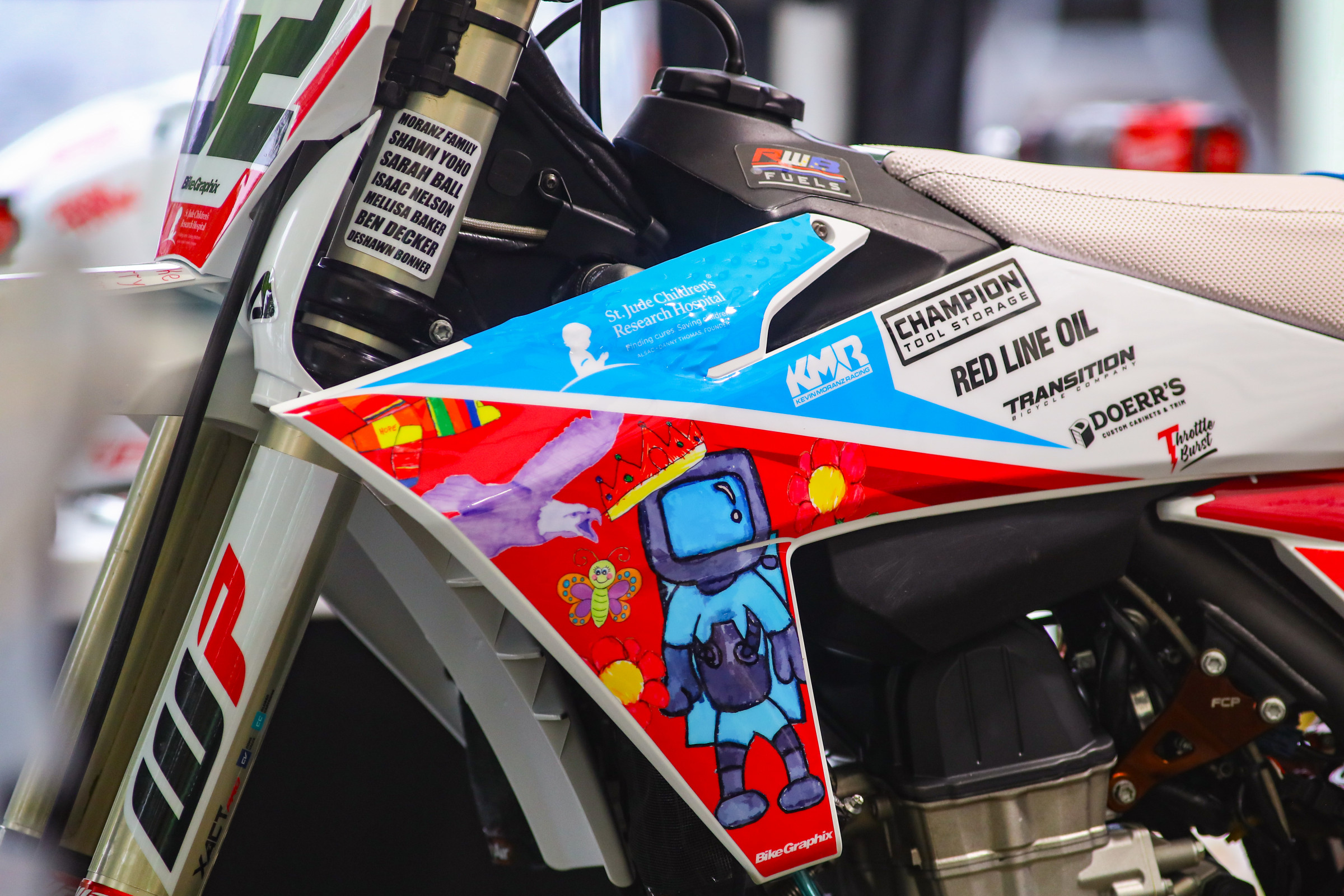 Kevin Moranz's KTM 450 SX-F.