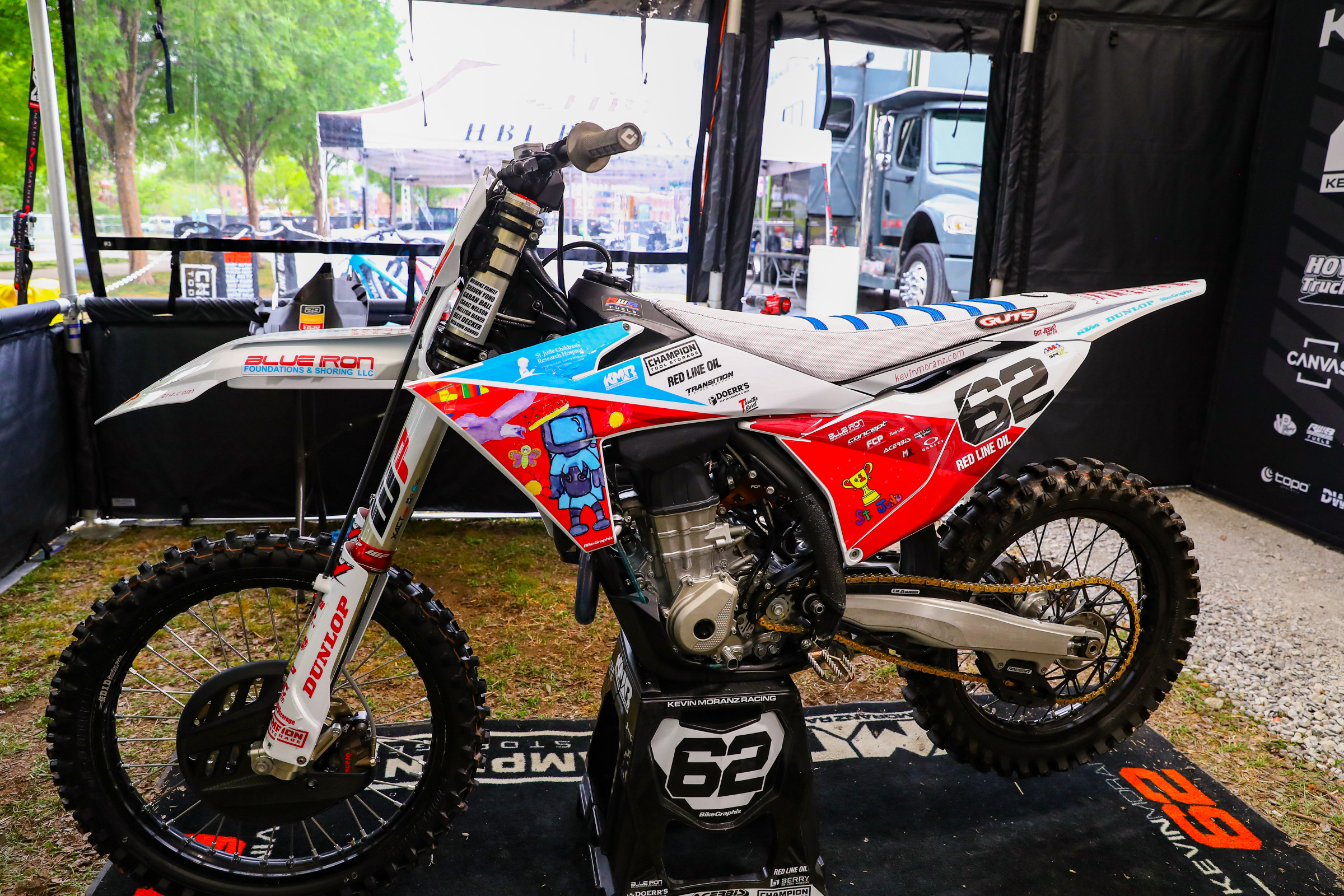 Kevin Moranz's KTM 450 SX-F.