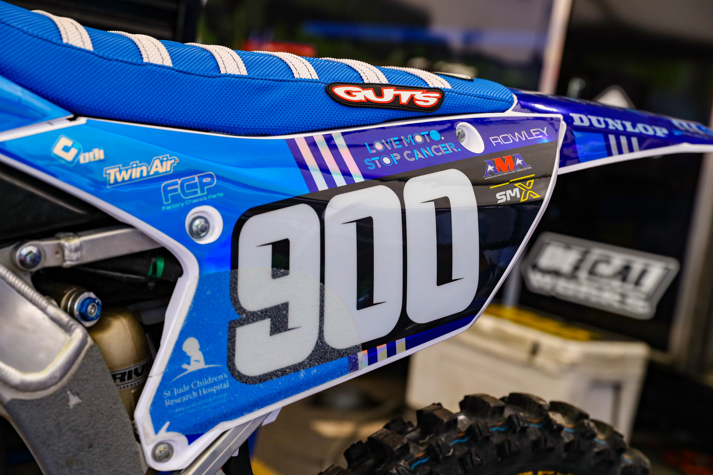 Keegan Rowley's Yamaha YZ250F.