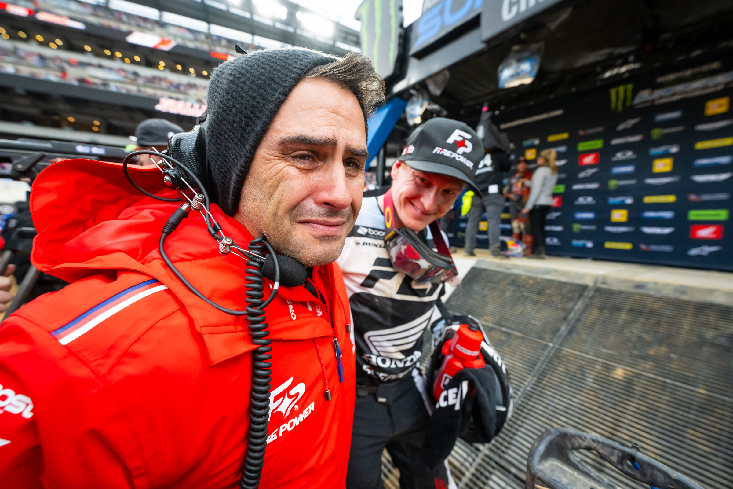 Team Owner Yarrive Konsky came over from Australia and got to enjoy the win. Yarrive is always emotional, but this was another level!