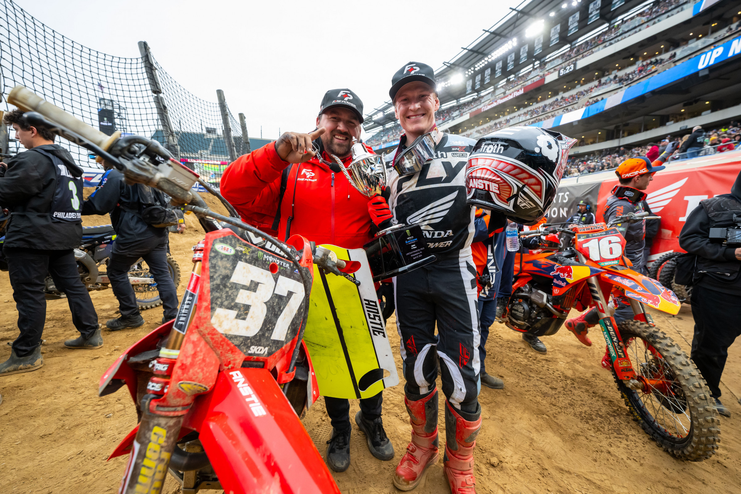 Max Anstie after winning Philadelphia Supercross. 