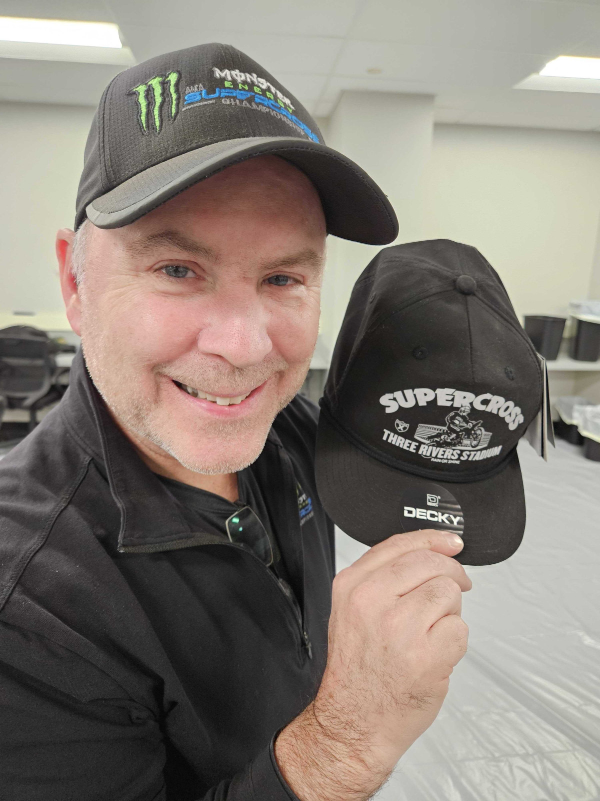 Sean Brennen is pumped on the new Racer X hat. Get yours now!