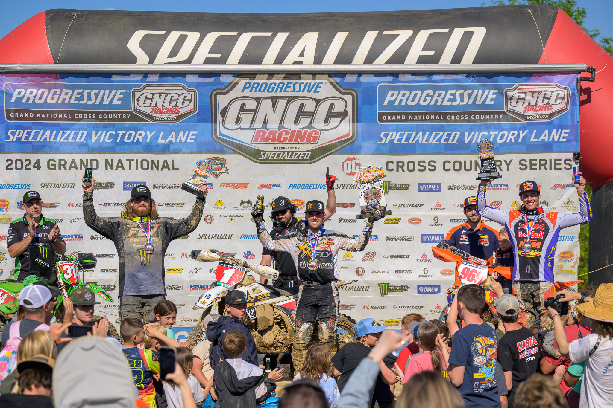 Grant Baylor, Craig Delong and Johnny Girroir on the podium.