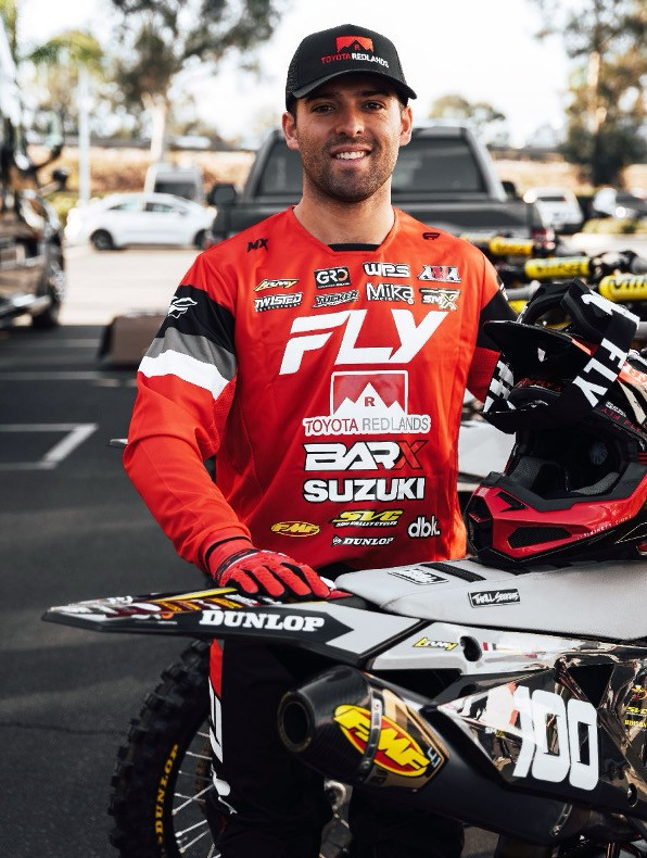 Anthony Bourdon (100) will take insights gained from his impressive rookie U.S. SX season to select 2024 Pro Motocross rounds.