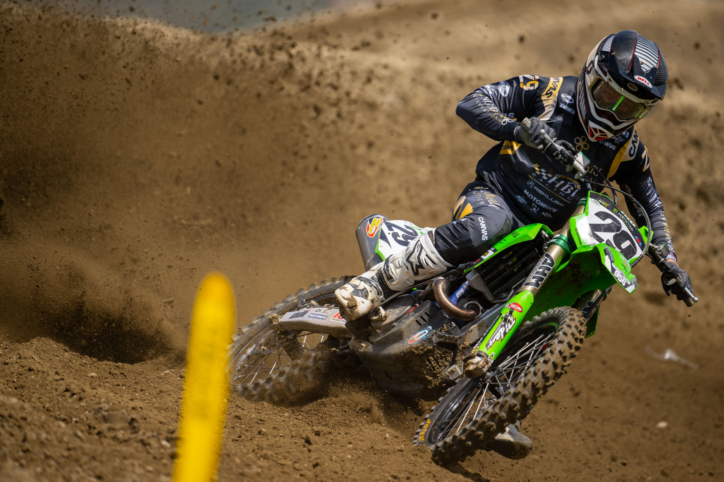 Ty Masterpool on his HBI Kawasaki yesterday. Now we hear he tested a Monster Energy/Pro Circuit Kawasaki KX250 today at Perris Raceway, and will likely race for the team tomorrow.