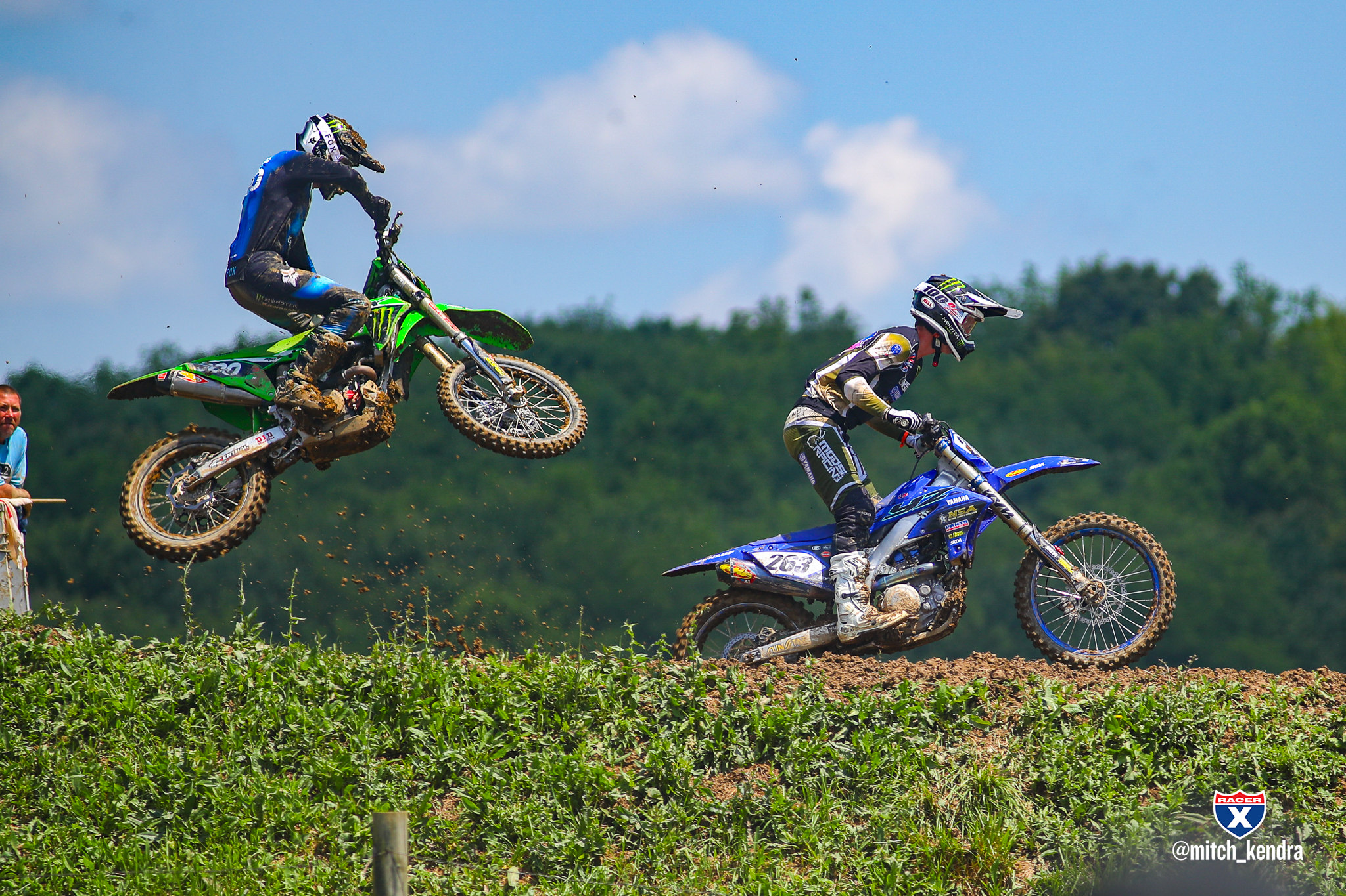 Avery Long leading Drew Adams