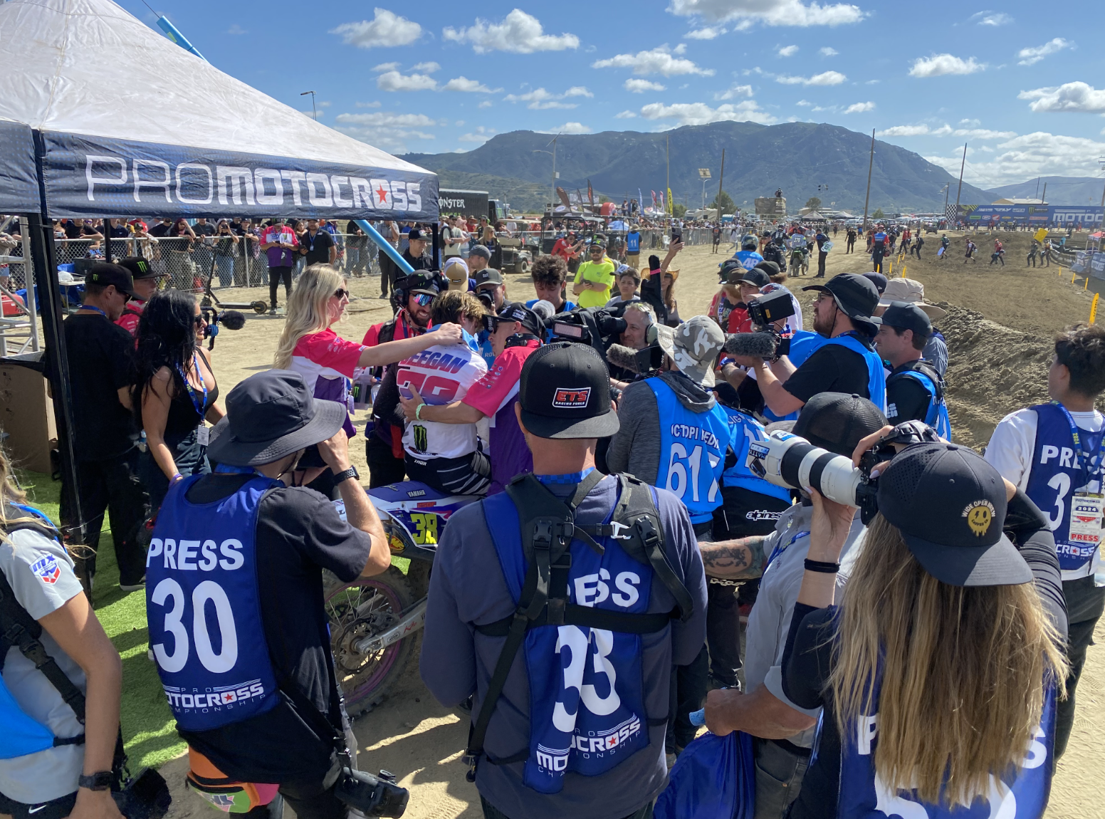 Haiden Deegan attracted some media after his win at the Pro Motocross opener...