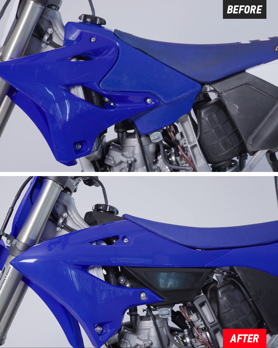 YZ125 YZ250 22-現行 Polisport タンク New And Old School: Polisport's 2002-2021 Yamaha YZ Two