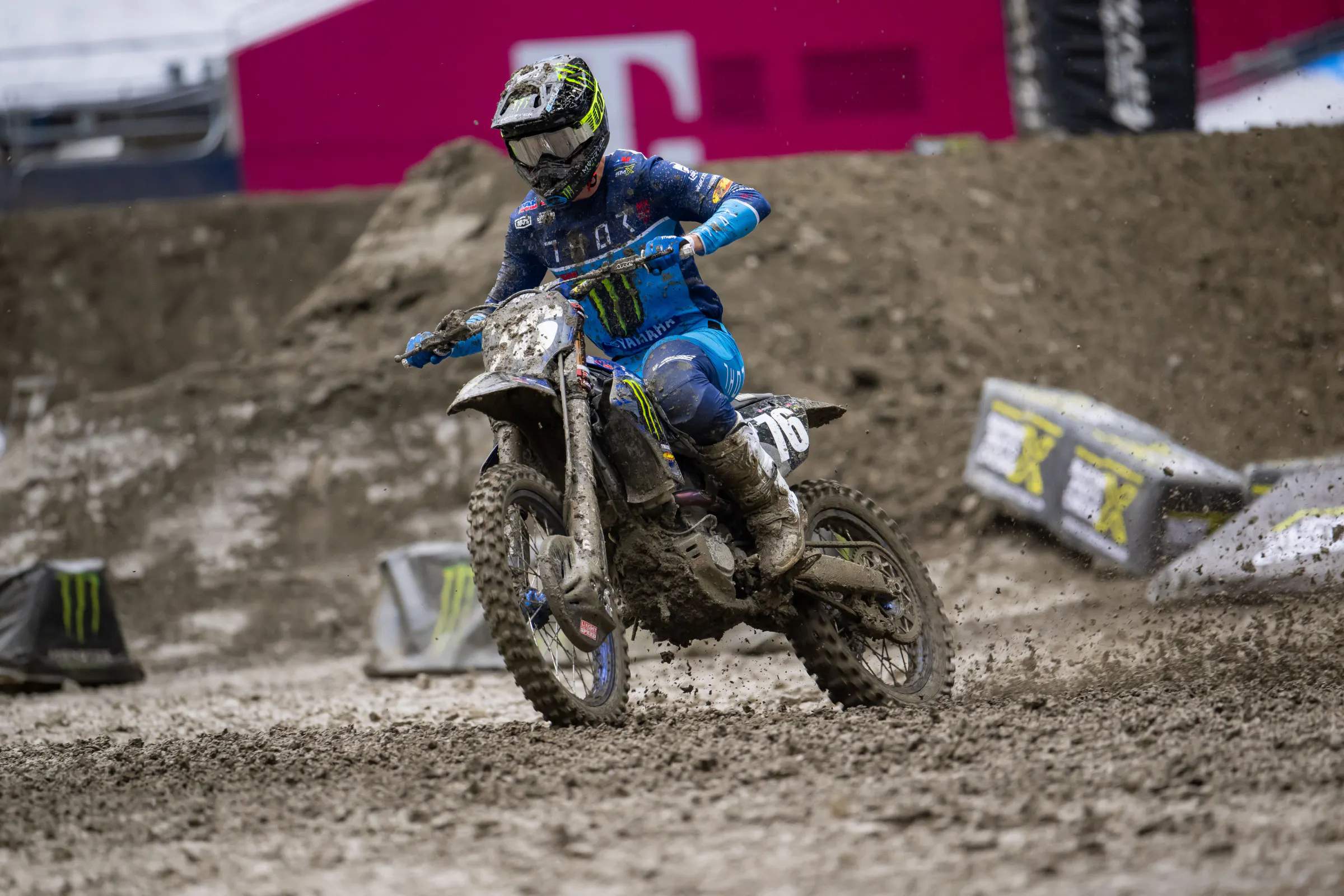 Mosiman signed with Monster Energy Yamaha Star racing and debuted in Seattle where he logged the fastest qualifying time of anyone in the 250 class (he did record that time in the B practice, when the track was possibly in better condition than later for the A riders). Then he crashed in St. Louis and hasn't returned to action.