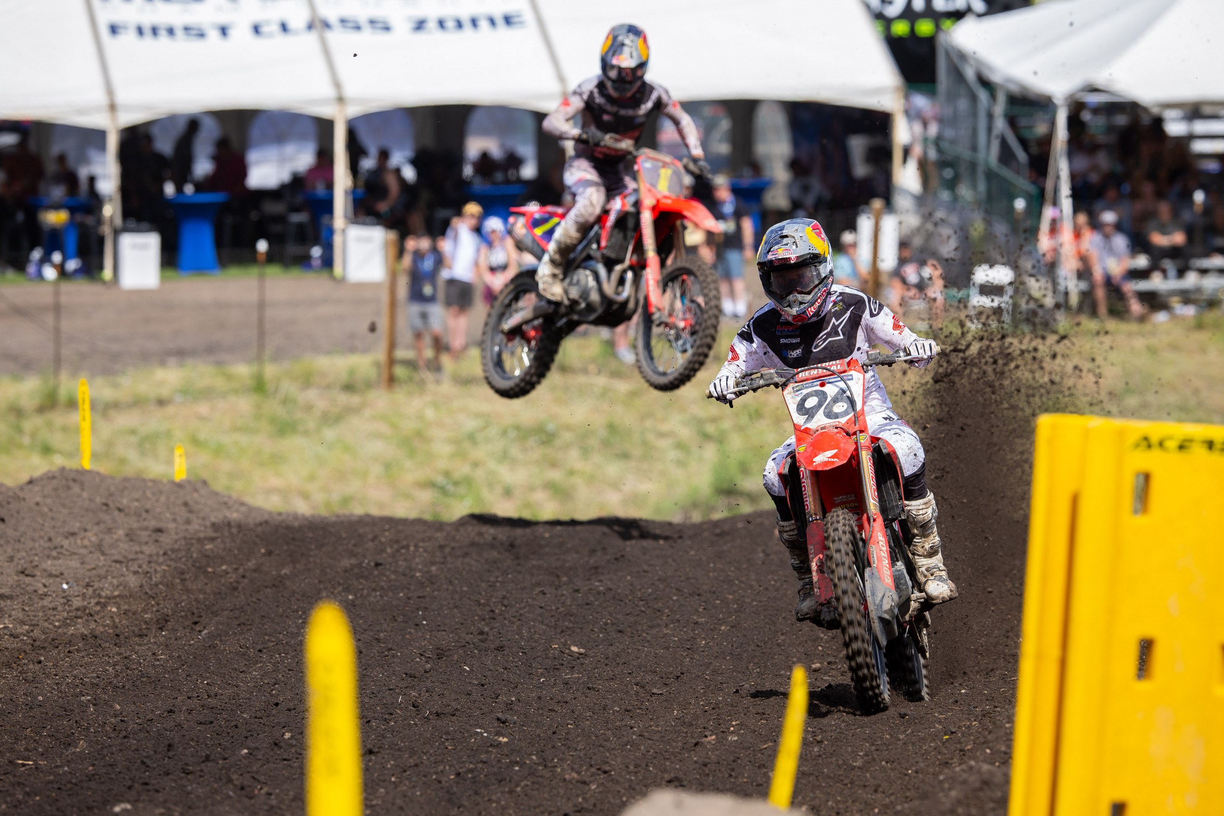 Hunter Lawrence will have the red plate at the fourth round of the 2024 AMA Pro Motocross Championship.
