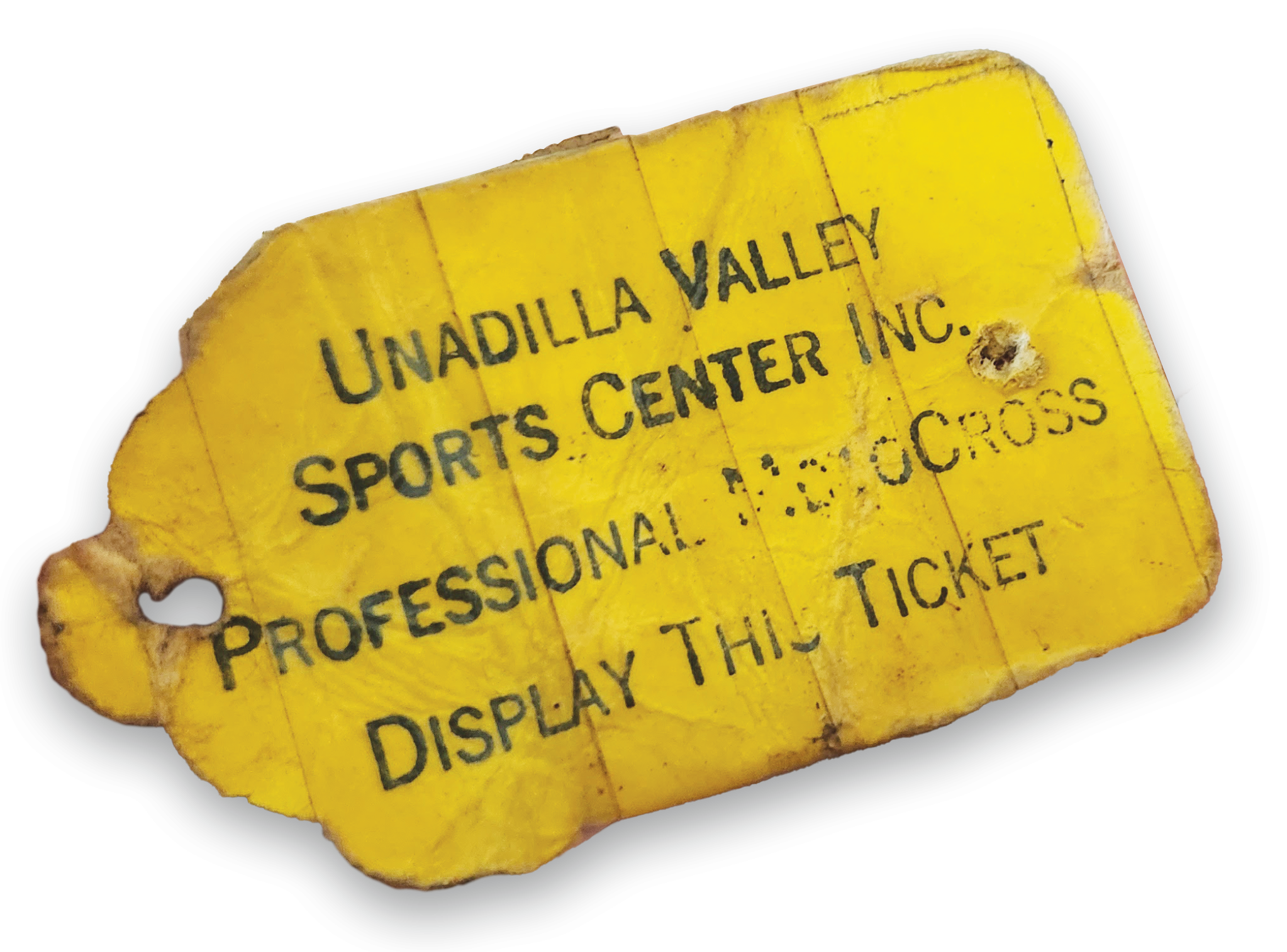 Ticket from Unadilla Valley Sports Center