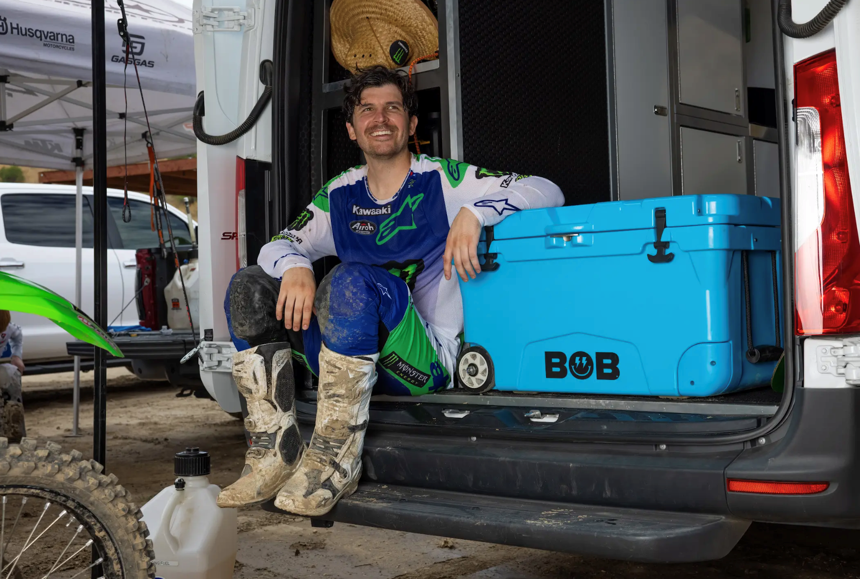 Monster Energy Kawasaki rider Jason Anderson is a Bob The Cooler Co. athlete.