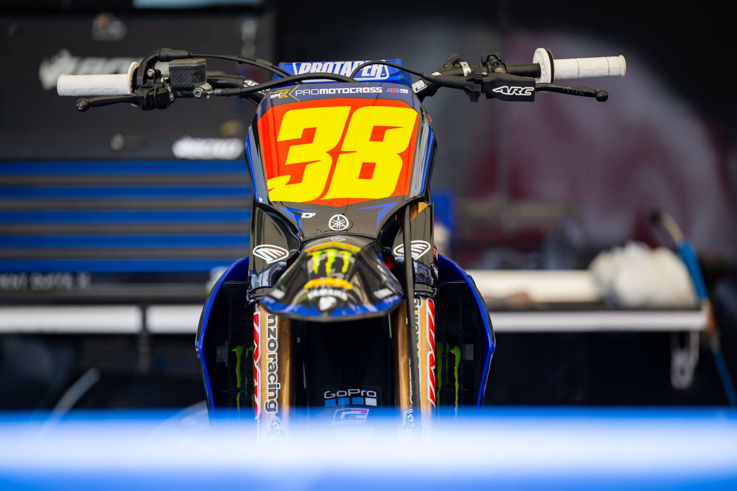 Haiden Deegan's Yamaha YZ250F at the High Point National.