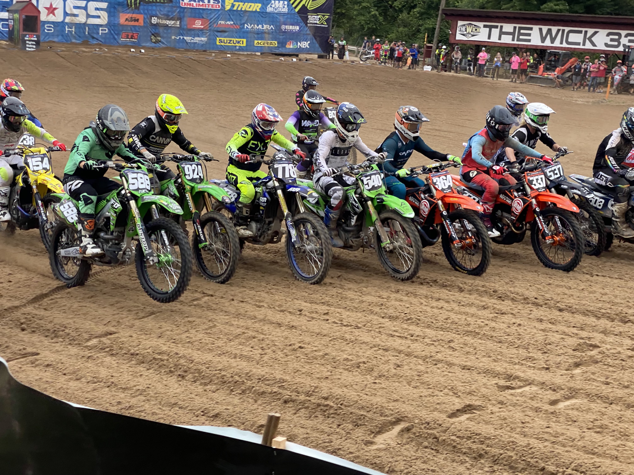 That’s Tony Lorusso (778) right before he got squeezed off of the start.