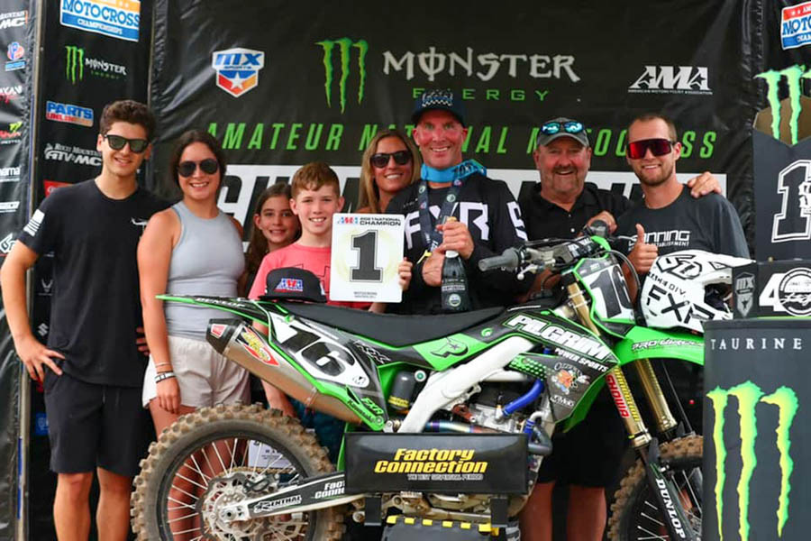 Johnson on the podium.