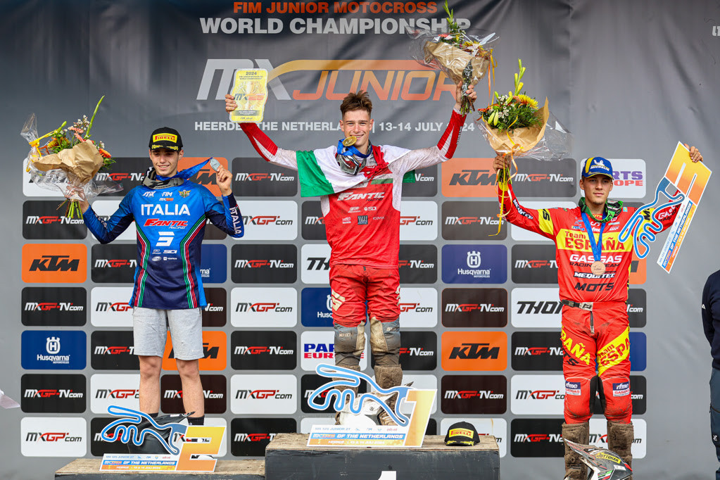 125cc FIM Junior World Championship Podium