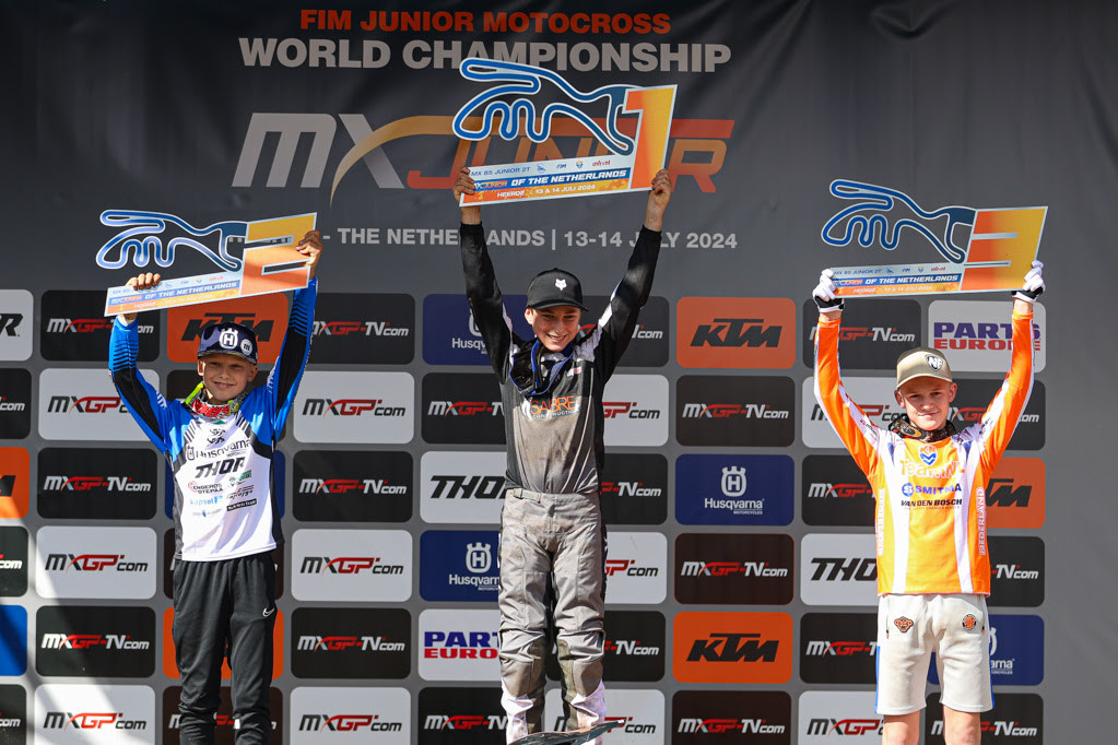 85cc FIM Junior World Championship Podium