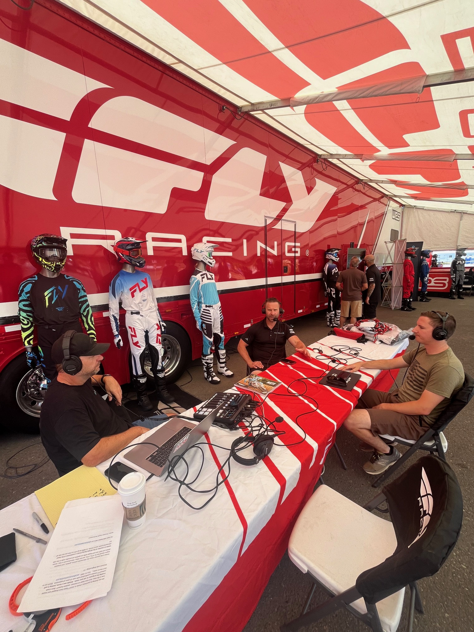 BTS of the Fly Racing Moto:60 Show with JT and Kellen Brauer.