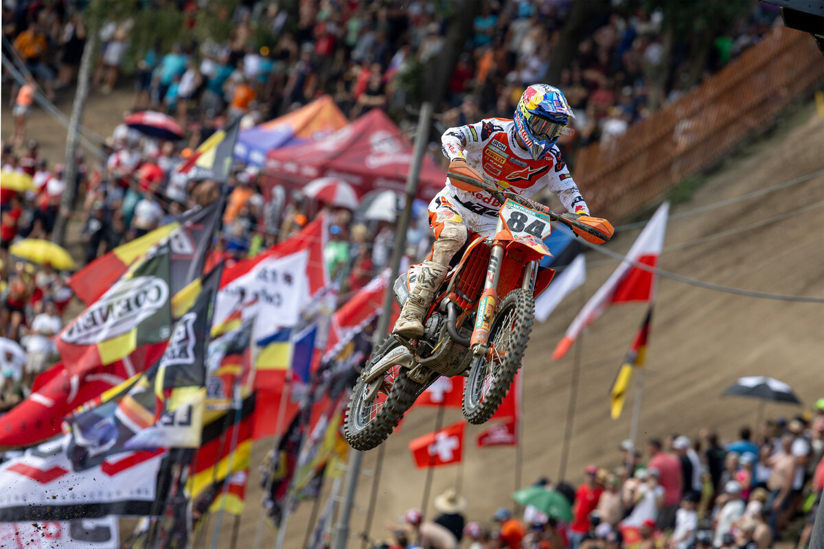 Herlings has won six of the last 10 MXGP motos. But his last-to-fourth charge on Sunday (with multiple crashes) might have been his best yet.