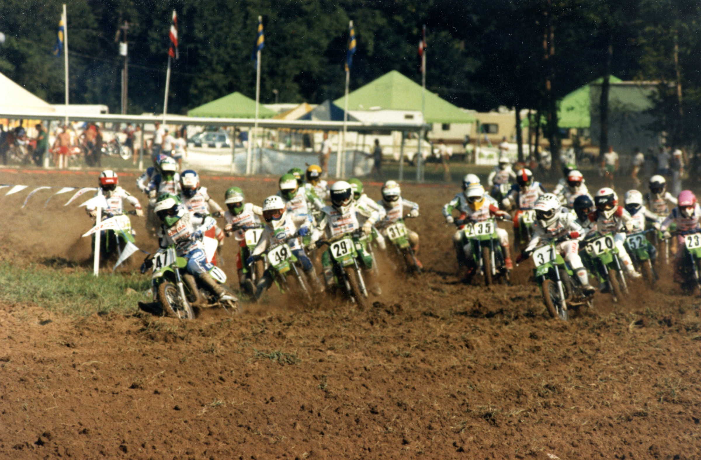 #47 Ezra Lusk in 1986.