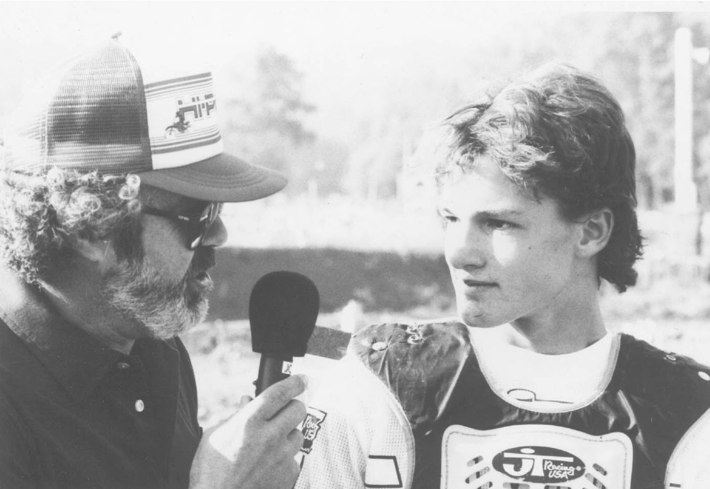 Danny Storbeck being interviewed by Larry Maiers.