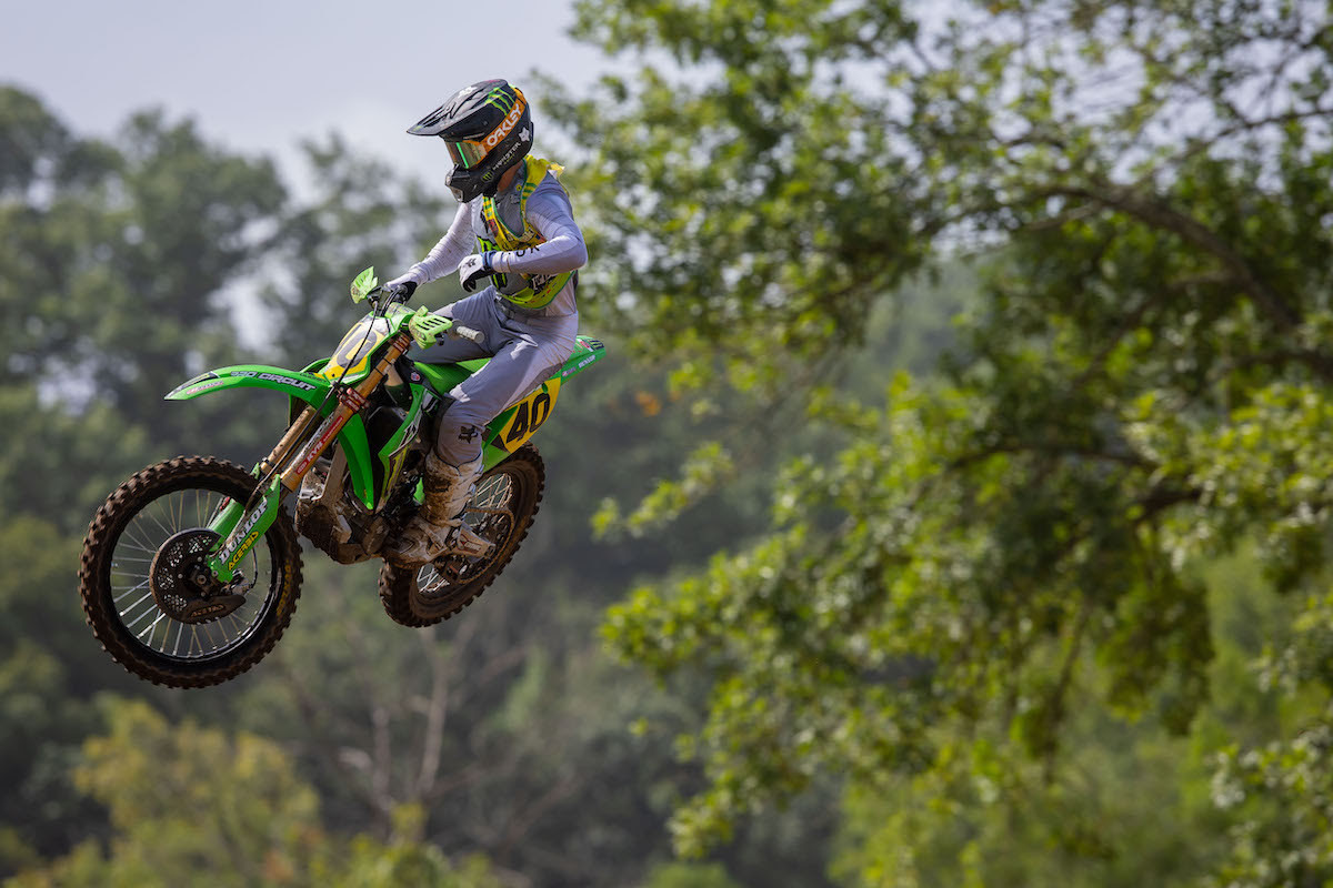 Caden Dudney enjoyed a statement moto win in 250 B.