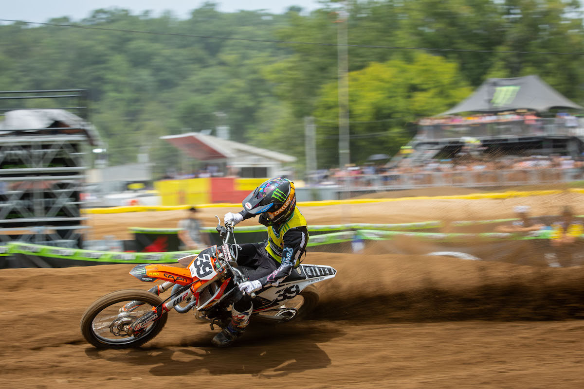 Aiden Zing is on a roll winning the second Supermini 1 moto.