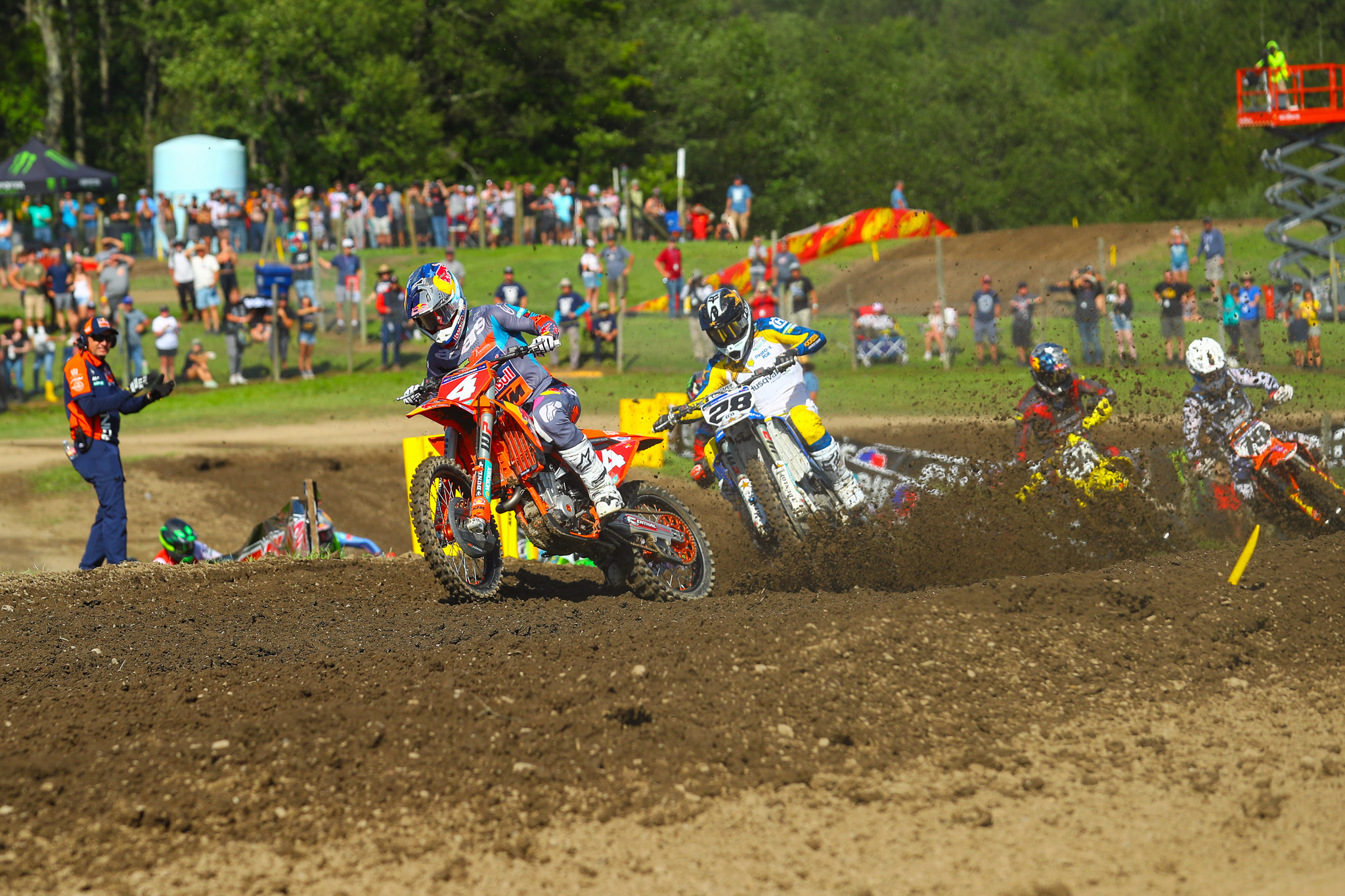 “Yeah, to be honest, I was just really excited to get a holeshot. I haven’t pulled a holeshot all summer.