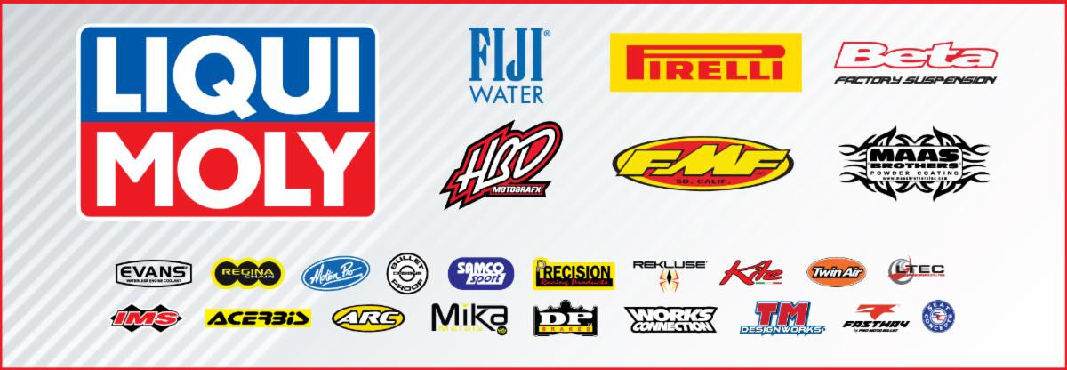 Beta 450 RX giveaway sponsors.