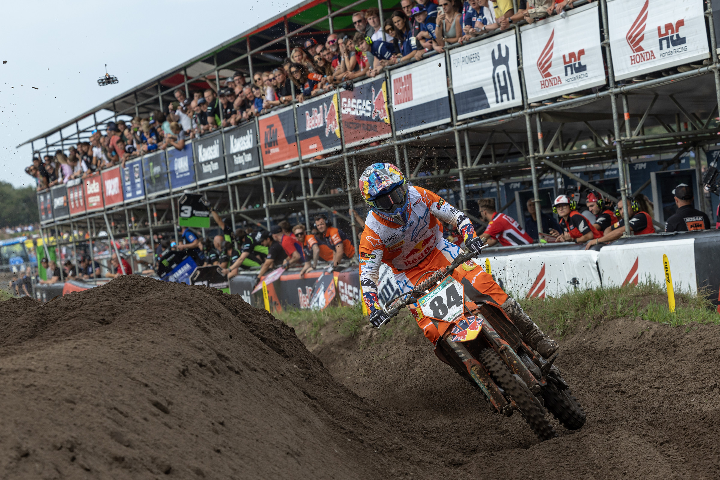 Herlings went through the field in both motos on home soil.