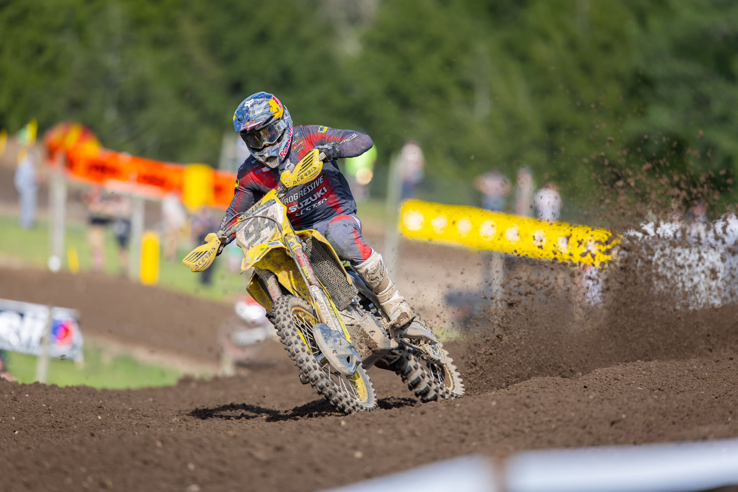 Roczen on his Suzuki RM-Z450 at the Unadilla National last weekend.