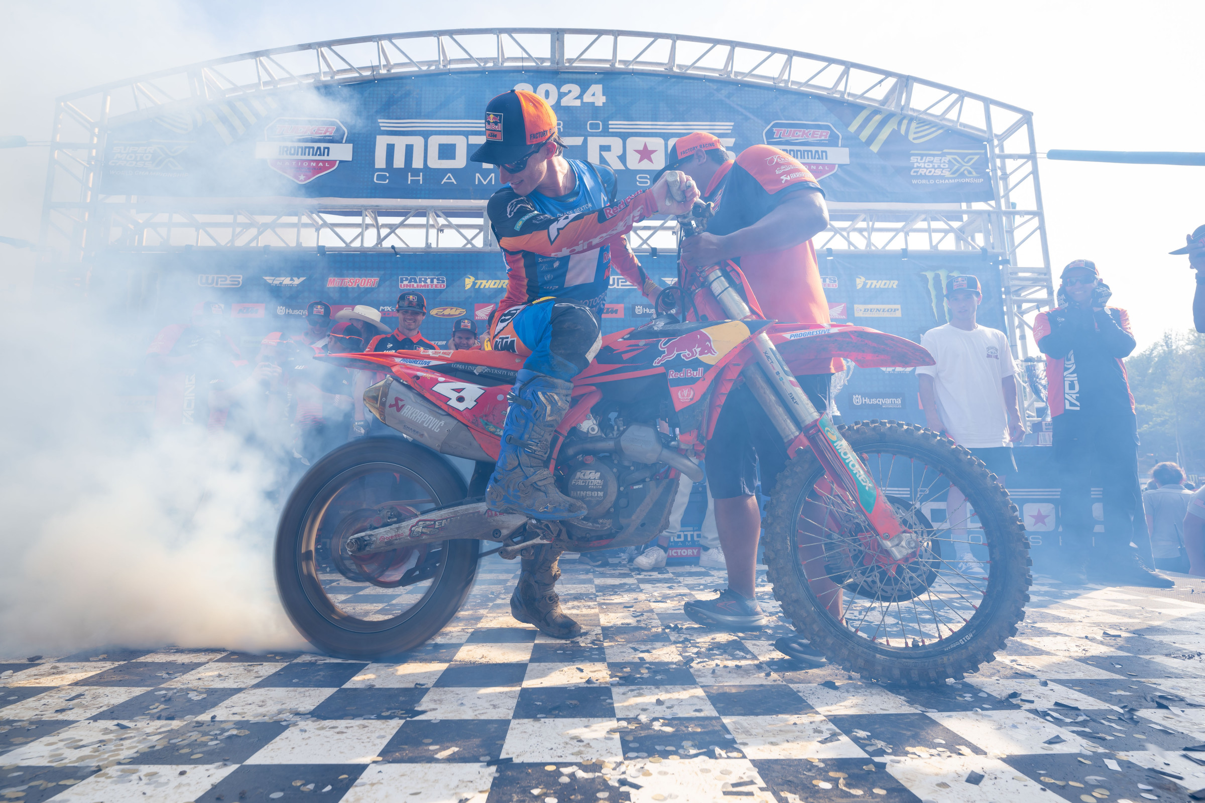 Chase Sexton's goal is to be doing this after this year's Motocross of Nations.